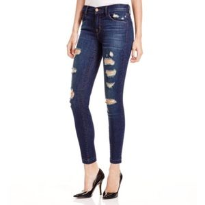 Jrband Low-Rise Cropped Skinny Jeans In Demented